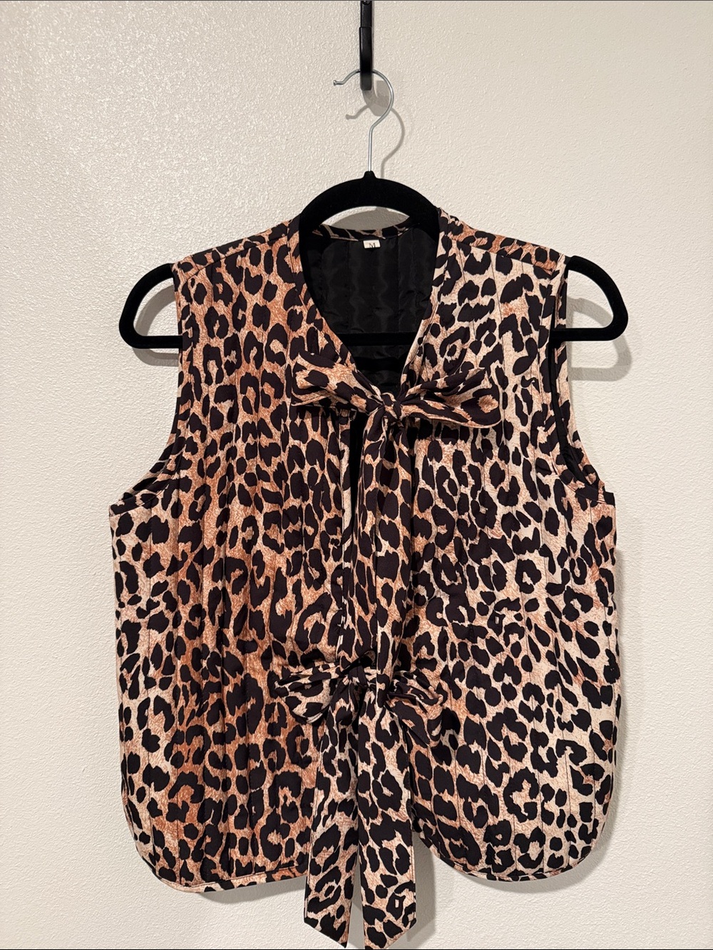 Amazon Women’s Sleeveless Leopard Print Camisole - Black & Brown
